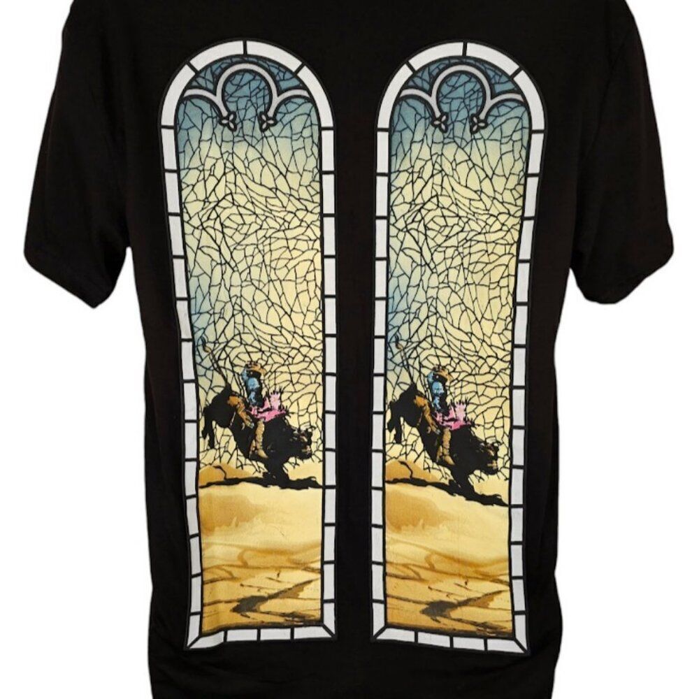 Rodeo Cowboy T Shirt Mens Size Medium Black Bull Riders Riding Western